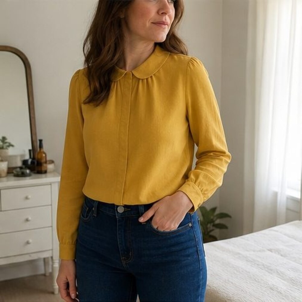 Black Ruffle Blouse - Picture 3 of 6